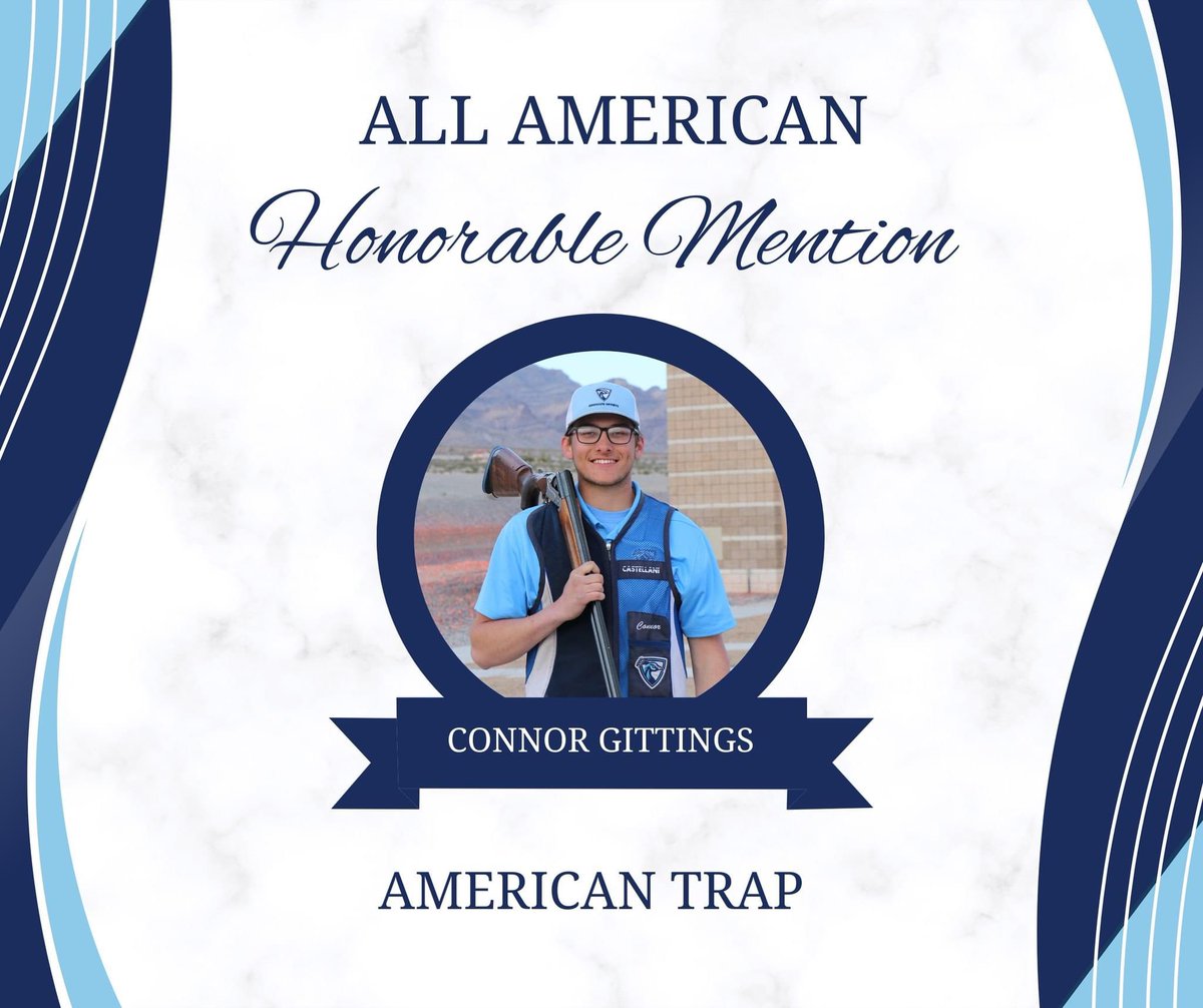 Congratulations to Connor Gittings on All American Honorable Mention in American Trap

All American is earned by combining season average and national scores

#upperiowa #collegeshotgunteam