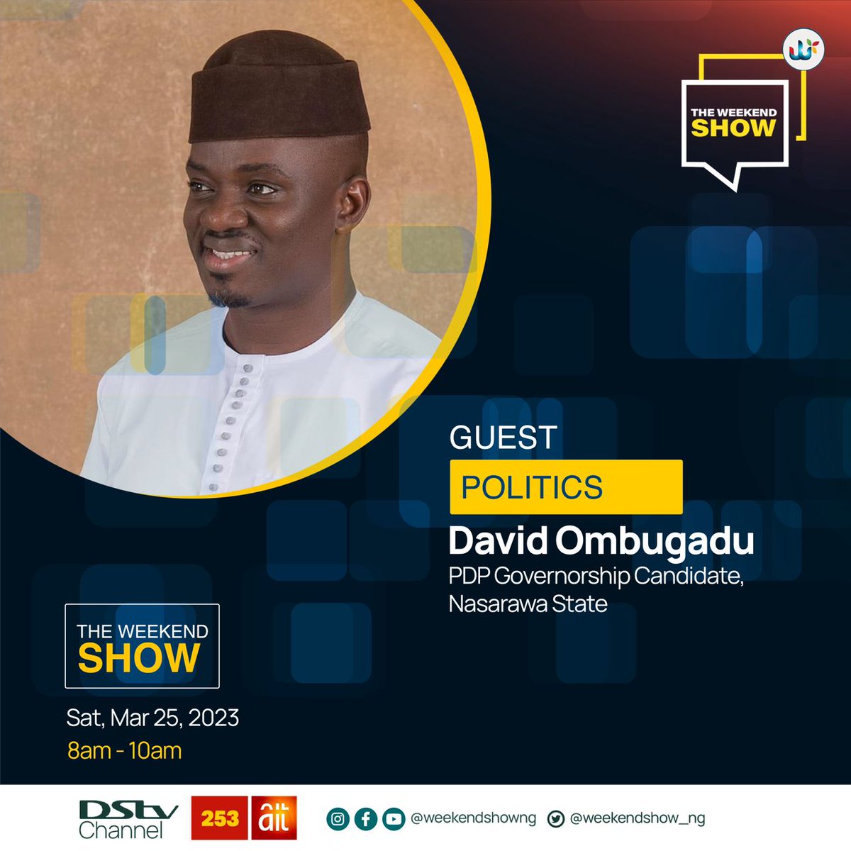 Truth shall stand and prevail for the good people of Nasarawa State.

#OmbugaduOhinoyi2023 #TheNasarawaProject2023 
#TheWeekendShow @DStvNg @AIT_Online @channelstv @inecnigeria