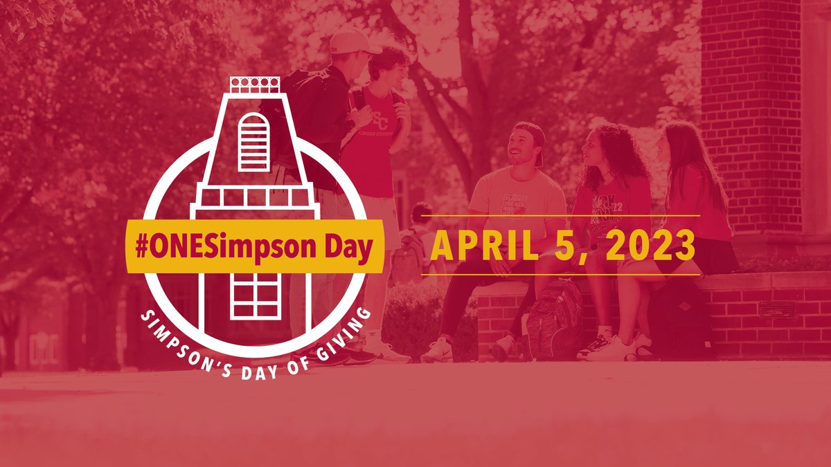 #ONESimpsonDay is just a couple short weeks away! We’re so excited to see all your RED &amp; GOLD hearts shining online for our students! For more information visit bit.ly/3J4Biu2.