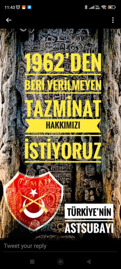 <a href="/DurgenHamza/">Hamza DÜRGEN</a> <a href="/RTErdogan/">Recep Tayyip Erdoğan</a> <a href="/suleymansoylu/">Süleyman Soylu</a> <a href="/TC_icisleri/">T.C. İçişleri Bakanlığı</a> <a href="/NureddinNebati/">Dr.Nureddin NEBATİ🇹🇷</a> <a href="/jandarma/">T.C. Jandarma Gn. K</a> <a href="/mustafaelitas/">Mustafa Elitaş</a> #AstsubayınaSahipÇık 
Astsubaylar tazminatlarını hak ediyor