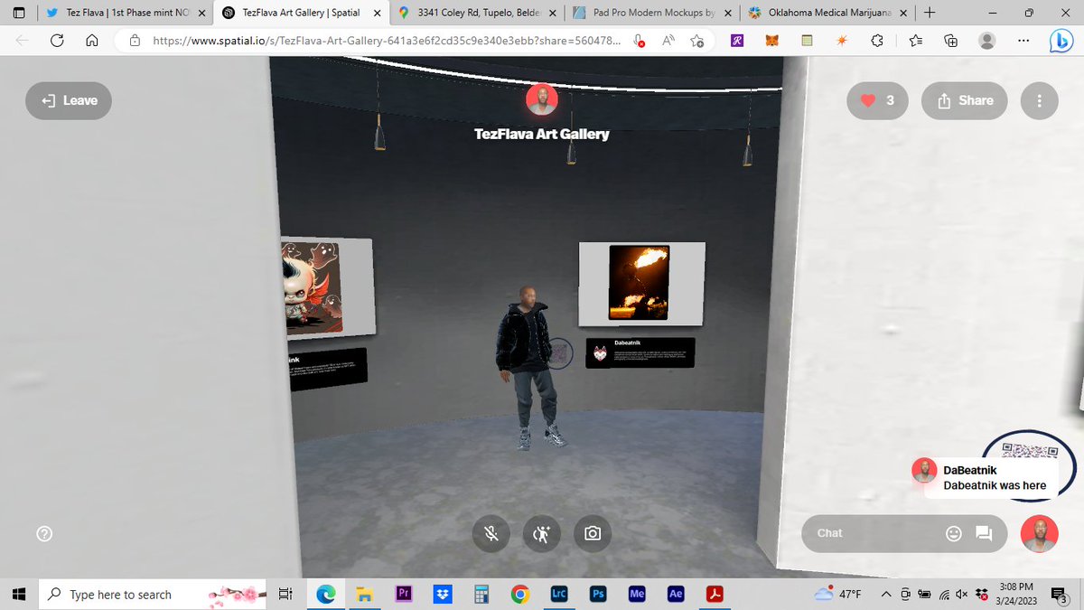 DaBEATNIK's tweet photo. @tezFlava @Spatial_io THANK YOU!!!

#sensorycheck https://t.co/MMqJloJKIR