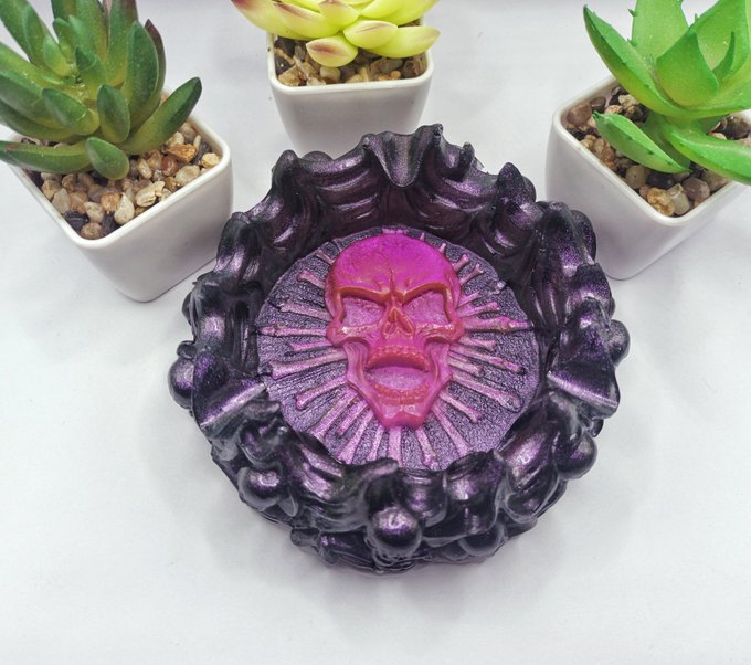New Ashtray just added! Who doesn't love a bit of Glow in the dark 👀 100% Handmade by me 🙌 #etsy #ashtray<a href="/tag/etsy"class="tags"><span>#etsy</span></a><a href="/tag/handmade"class="tags"><span>#handmade</span></a><a href="/tag/skeleton"class="tags"><span>#skeleton</span></a><a href="/tag/smallbusiness"class="tags"><span>#smallbusiness</span></a><a href="/tag/glowinthedark"class="tags"><span>#glowinthedark</span></a>