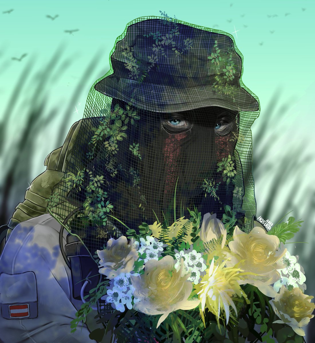 hqsugax's tweet photo. He likes picking flowers 🌿🪻🌷. #König #MW2 https://t.co/d6duCOY6Qc