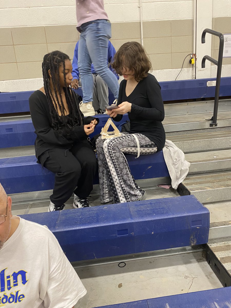 ms_madigan's tweet photo. FMS students are amazing! Look at them using their research to plan and construct catapults. #franklinSTEMday @FMS_BCPS @SchifferB https://t.co/JA3lqLmZNU