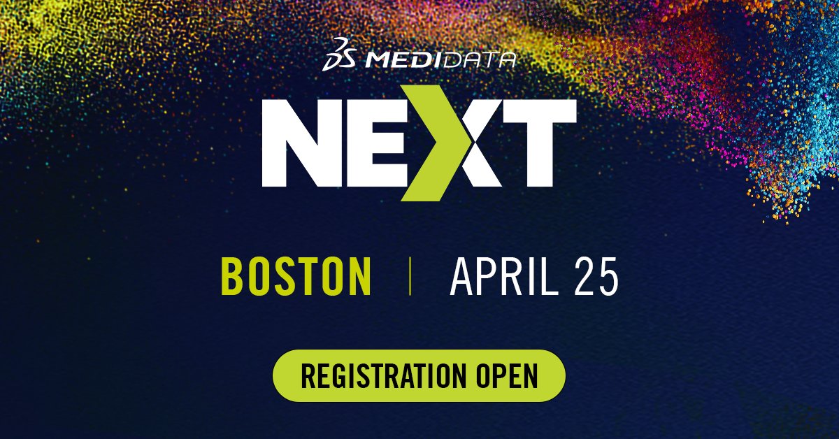 Welcome to #MedidataNEXT #Boston! Join my colleagues for exclusive networking opportunities & breakthrough discussions, all alongside the many sights & landmarks of Boston’s historic Seaport District. Register today: mdso.io/61y