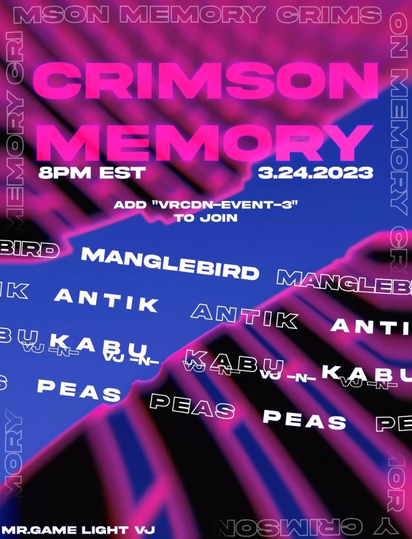 VRC Party Hub On Twitter Crimson Memory Starts 01 00 CET 20 00 EDT company-party-agency-for-your-business-parties-with-a-wow