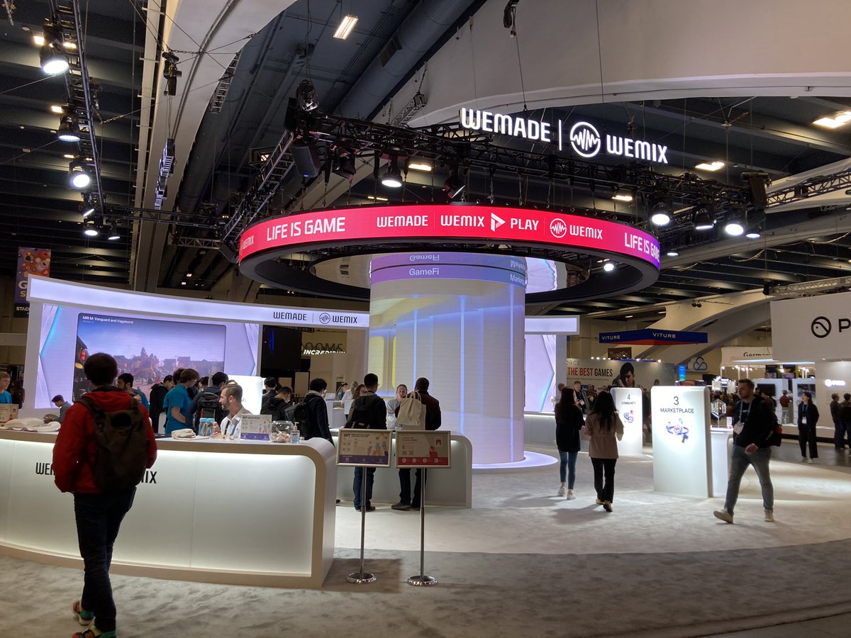 oma3dao's tweet photo. And yes there was one example where #Web3 was literally front and center at #GDC23. @WemixNetwork https://t.co/QOK6xaFrPv