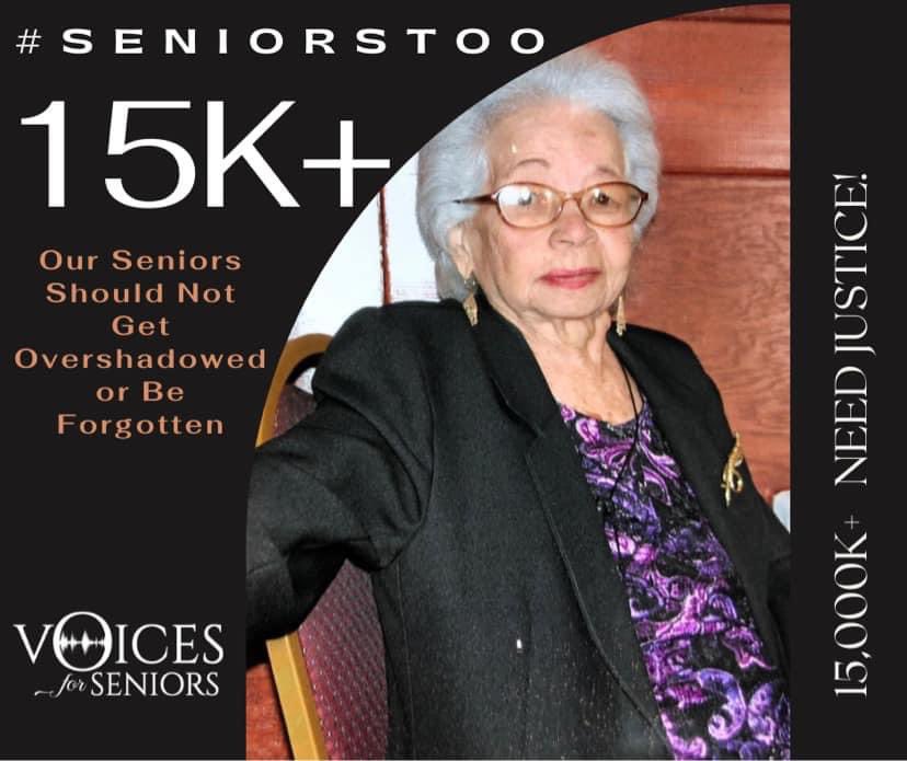 Voices4Seniors's tweet photo. Our seniors should not get overshadowed or be forgotten. #15000plus #wecare #voicesforseniors #seniorstoo https://t.co/woC79tbyGG
