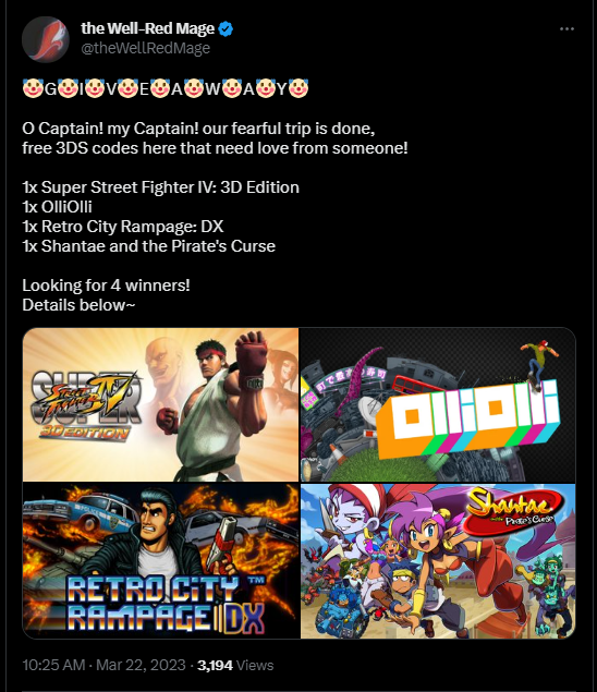 LAST CALL for these freebies!!📢

I'll pick 9 winners tonight and tag them. If you won, DM me and you'll can pick one of the codes (first come, first served) until every winner has picked a game and they're all gone!