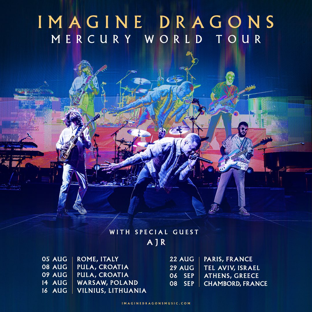 Pretty damn cool. Opening for <a href="/Imaginedragons/">Imagine Dragons</a> in STADIUMS all across Europe this summer. And a lot of festivals too. Ok be back extremely soon w new music 🎻🎺