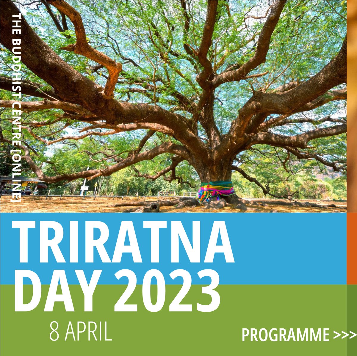 buddhistcentre's tweet photo. 🌍🌳 Join us for Triratna Day live on April 8th and celebrate our roots in the earth and in the sky! 🌳🌍
https://t.co/YIhIL4UDJj
#TriratnaDay #Bodhichitta #RefugeTree #Buddhism #Sangha #CosmicRefugeTree https://t.co/dl63UPN3GG