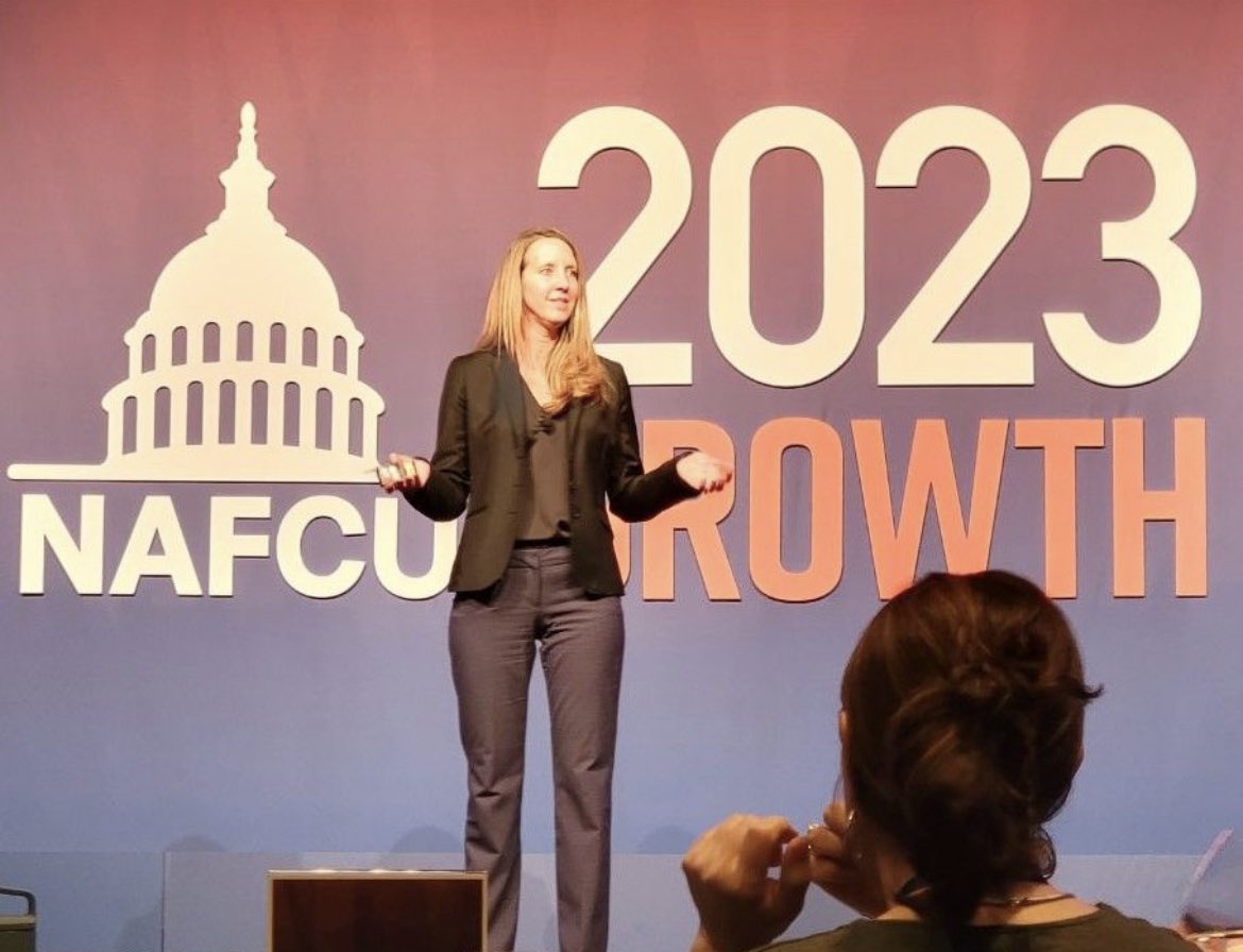 frnklnmadison's tweet image. Franklin Madison's Andrea Heger took the stage in Music City at the 2023 @NAFCU Strategic Growth Conference. She shared her knowledge of marketing strategies for engaging members during tougher economic times.

#smartermarketing #NAFCU #credituniongrowth