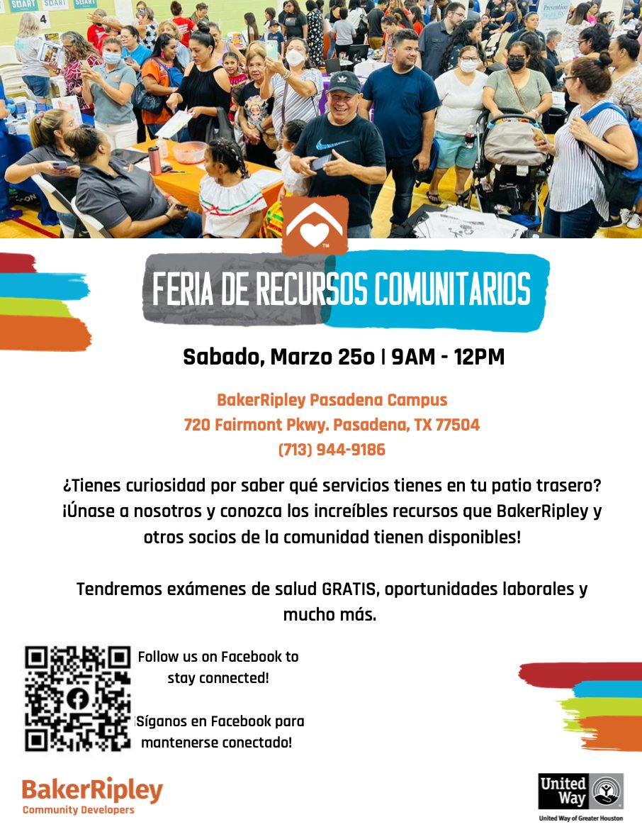 CHCTexas's tweet image. Our Community Resource Fair is tomorrow! Free Health screenings, job opportunities and much more! 💛

#CommunityHealthChoice #CommunityResourceFair #HoustonEvent