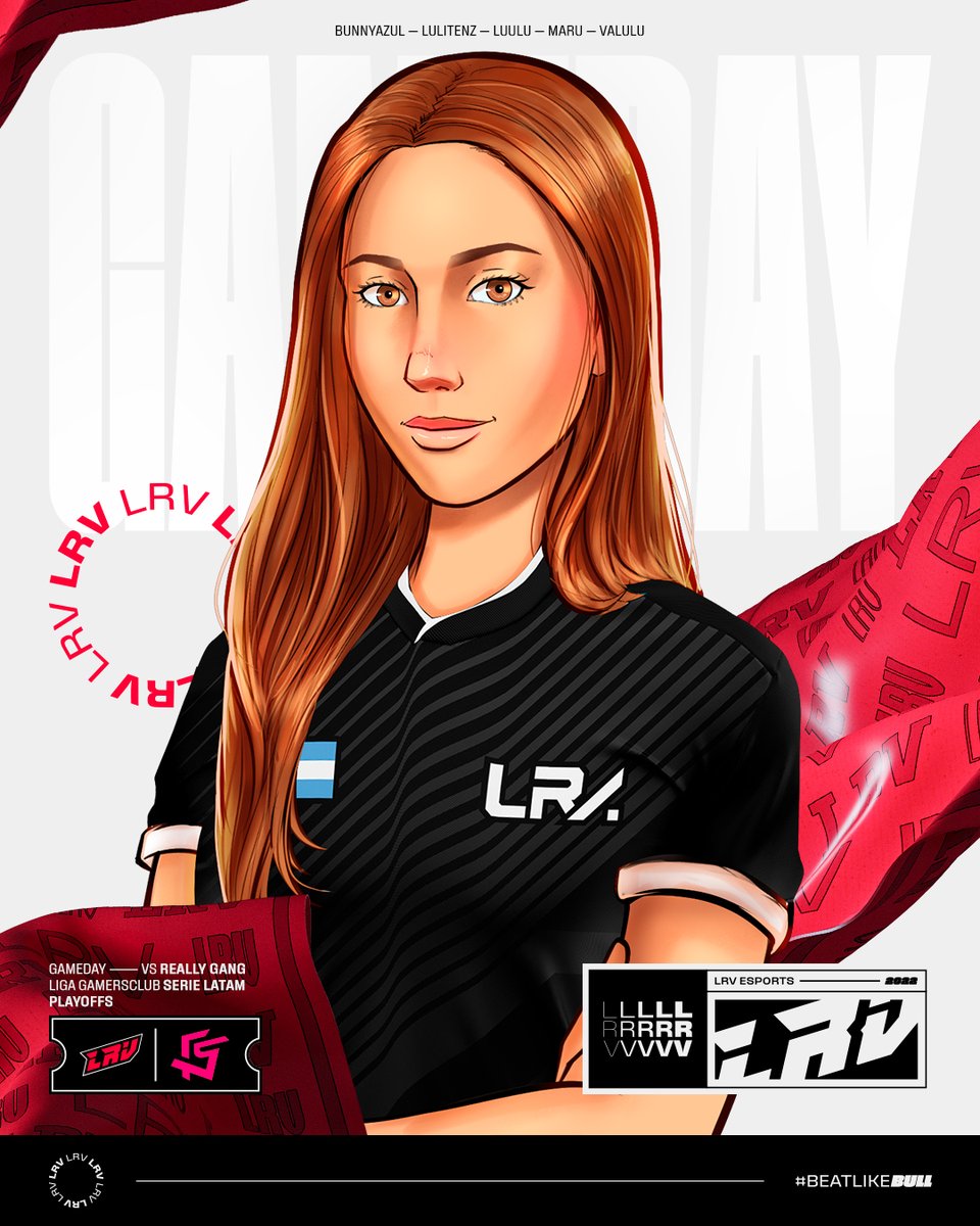 LRVEsports's tweet photo. MATCHDAY | #CSGOFEM🐂

A buscar esa clasificación🤠

🏆 PLAYOFFS - SERIE LATAM @GamersClubCSes  
🆚 @ReallyGang 
⏰ 18:00HS🇦🇷
📺 https://t.co/5ULV6ldrnR

#BeatLikeBull🐂 https://t.co/FfOJDUWA8Q