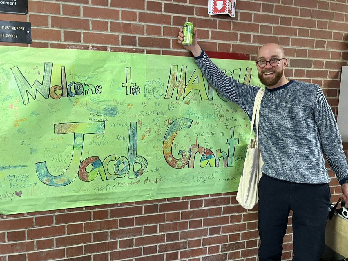 Big week for the Hatch Library! Amazing author and illustrator <a href="/JacobGrantBooks/">Jacob Grant</a> visited our youngest #hatchtigers and taught us how to draw some of his amazing characters. 🥰❤️#myd97 #oakpark97