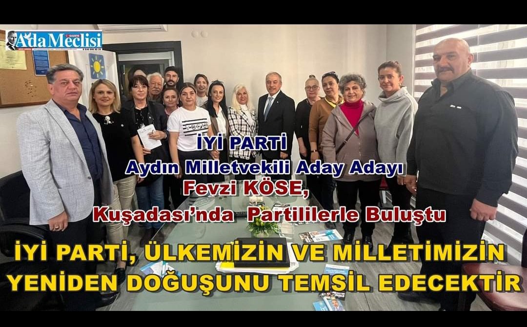 İYİ PARTİ Aydın Milletvekili Aday Adayı Fevzi KÖSE, Kuşadası’nda  Partililerle Buluştu
HABER DETAYI İÇİN LİNKİMİZİ TIKLAYIN
⬇️⬇️⬇️ ⬇️⬇️⬇️…
gazeteadameclisi.com/iyi-parti-aydi…