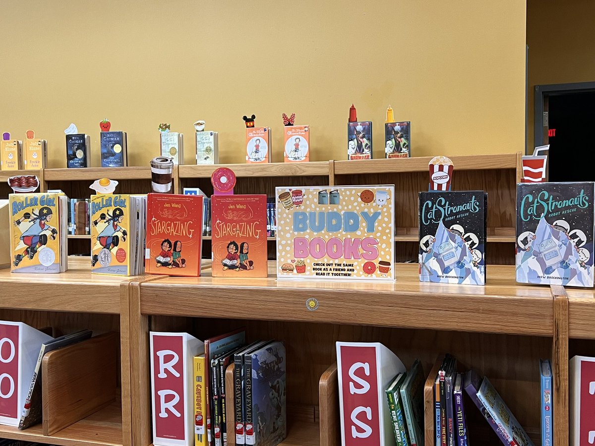 ashleymcveyMRS's tweet photo. What’s better than reading a book?  Reading with a friend of course! I can’t wait for the students to learn about our fun, new way to read called “Buddy Books”.  @MillsRiverSch #THEPlacetobe https://t.co/LWZoGLySdv