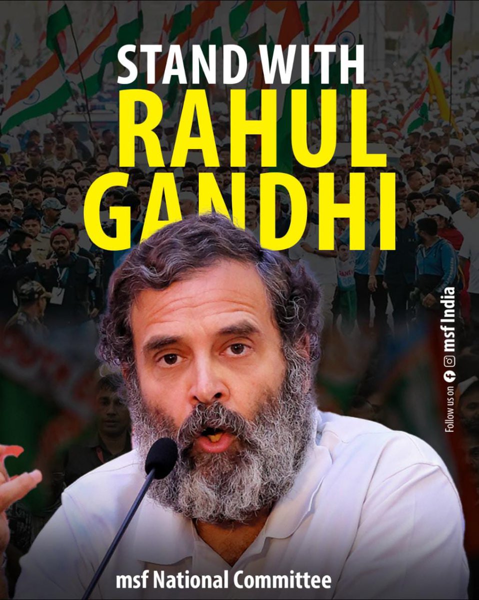 #WeStandWith_RahulGandhi 
<a href="/RahulGandhi/">Rahul Gandhi</a> <a href="/INCIndia/">Congress</a> 
<a href="/priyankagandhi/">Priyanka Gandhi Vadra</a>