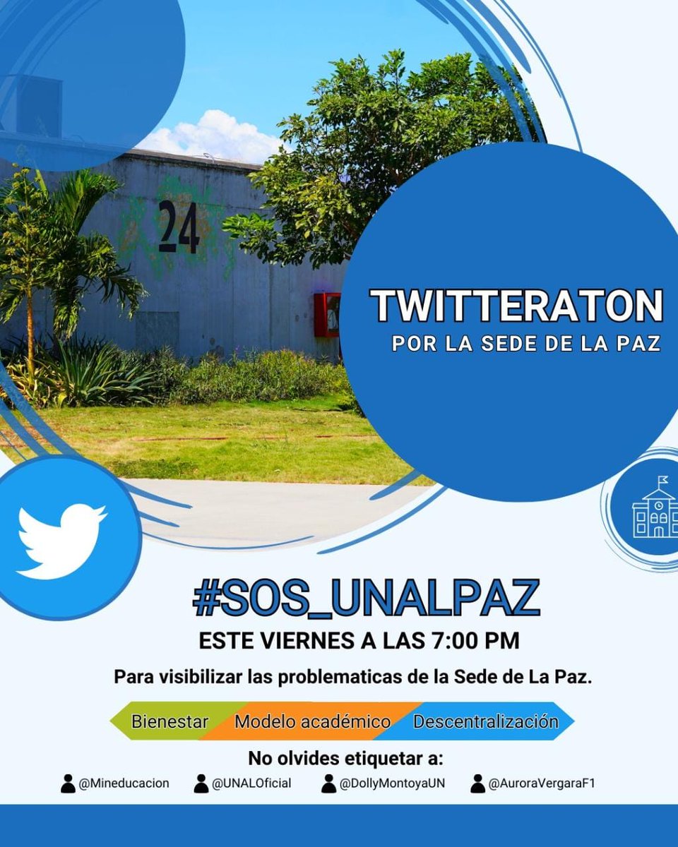 EudisDeLeon's tweet photo. Esta noche los estudiantes de la @UNdeLaPaz invitan a una #Twitteraton para visibilizar las problemáticas existentes en materia presupuestal, bienestar estudiantil, modelo académico y exceso de centralización de la sede. 

¡Apoyemos las justas causas de los estudiantes! https://t.co/sE7YUPPMVC