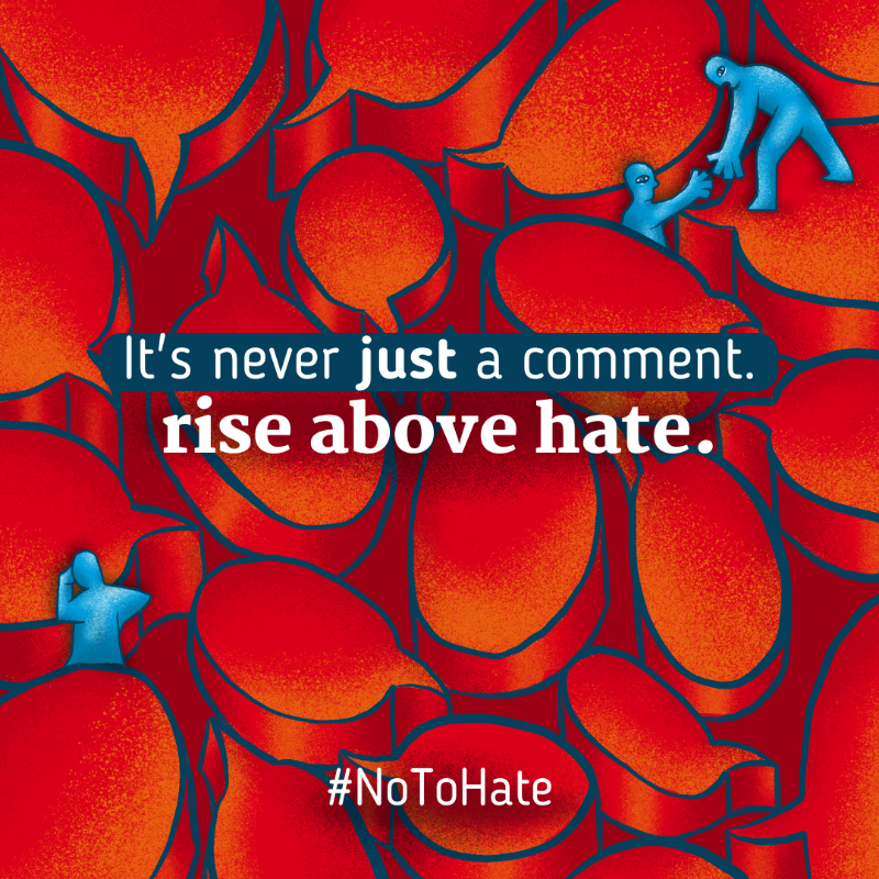 antonioguterres's tweet photo. No matter what it looks like, hate speech online can cause harm in real life.

We can never let hate have the last word.

Join me in taking action and saying #NoToHate.