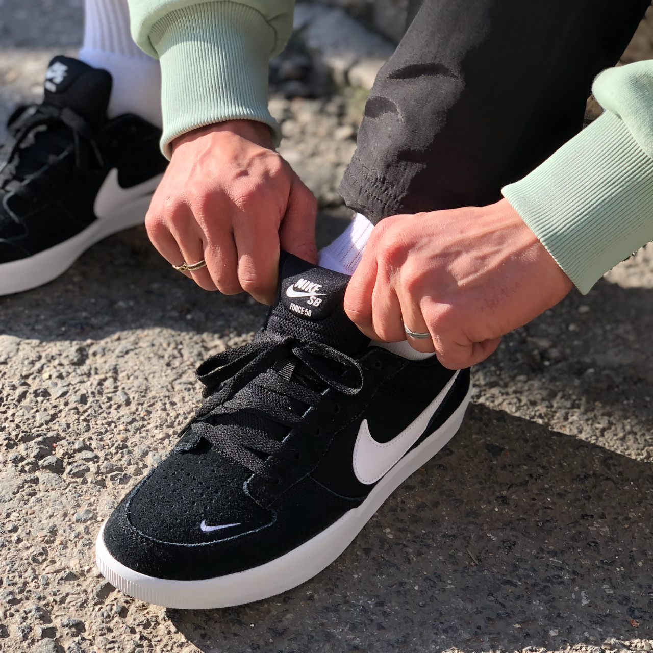 Nike sb delta force vulc on feet hotsell