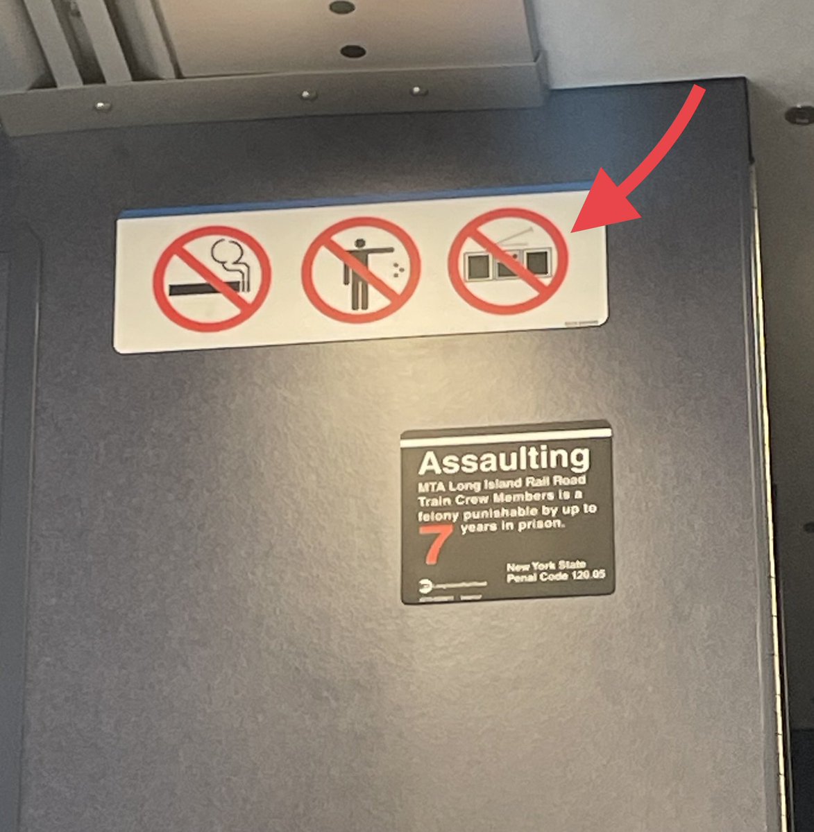 Riding on a brand new <a href="/LIRR/">LIRR</a> train. I’m pretty sure a good number of passengers don’t even know what that last thing is.