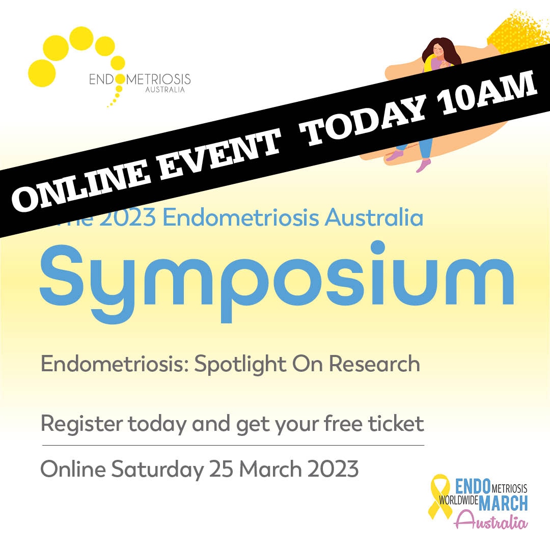 ⏰ Don't miss out! There’s still time to register for today’s FREE online Endometriosis Australia Symposium as part of EndoMarch. The virtual event takes place today 25 March from 10am - 11am so make sure you don't miss out! 🔗Head to events.humanitix.com/2023-endometri…