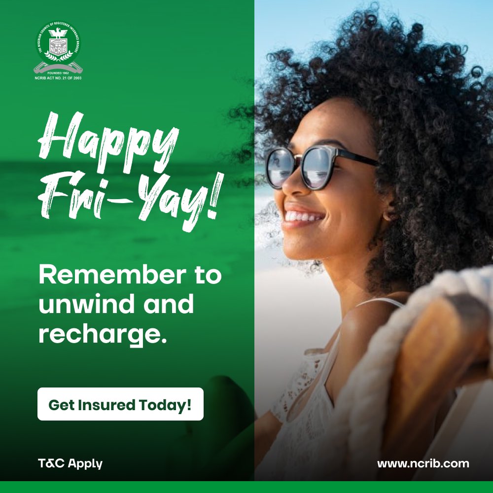 Happy weekend. Stay refreshed for the new week. #insuranceinnigeria #insurance #nigeria #nigeriainsurance #nigeriandigitalmarketer #globalbrand