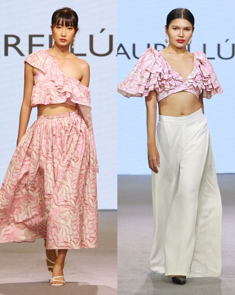 ThaiFashionWeek's tweet photo. AUREI LÚA Australia SS23 collection at THAILAND FASHION WEEK in Bangkok. 

#thailandfashionweek #aureilua #aureiluaaustralia #australia #australiandesigner #rtw #bangkok #thailandfashionweekss23 #no1fashionweekinthailand #tfwss23 #astonmartinbangkok #harleydavidsonasia https://t.co/O0EcNw1qTW