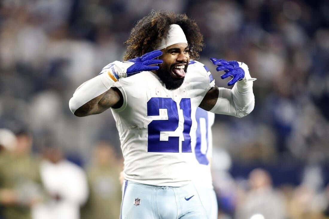 Legionarios_NFL's tweet photo. De acuerdo a @AdamSchefter el RB Ezekiel Elliott  ex @dallascowboys  ha reducido sus candidatos a #Eagles, #Jets y #Bengals. 

Se espera que tome una decisión sobre su destino por  al final de la próxima semana. 

#LegionNFL #NFLFreeAgency #NFLTwitter https://t.co/72YBHQEFyL