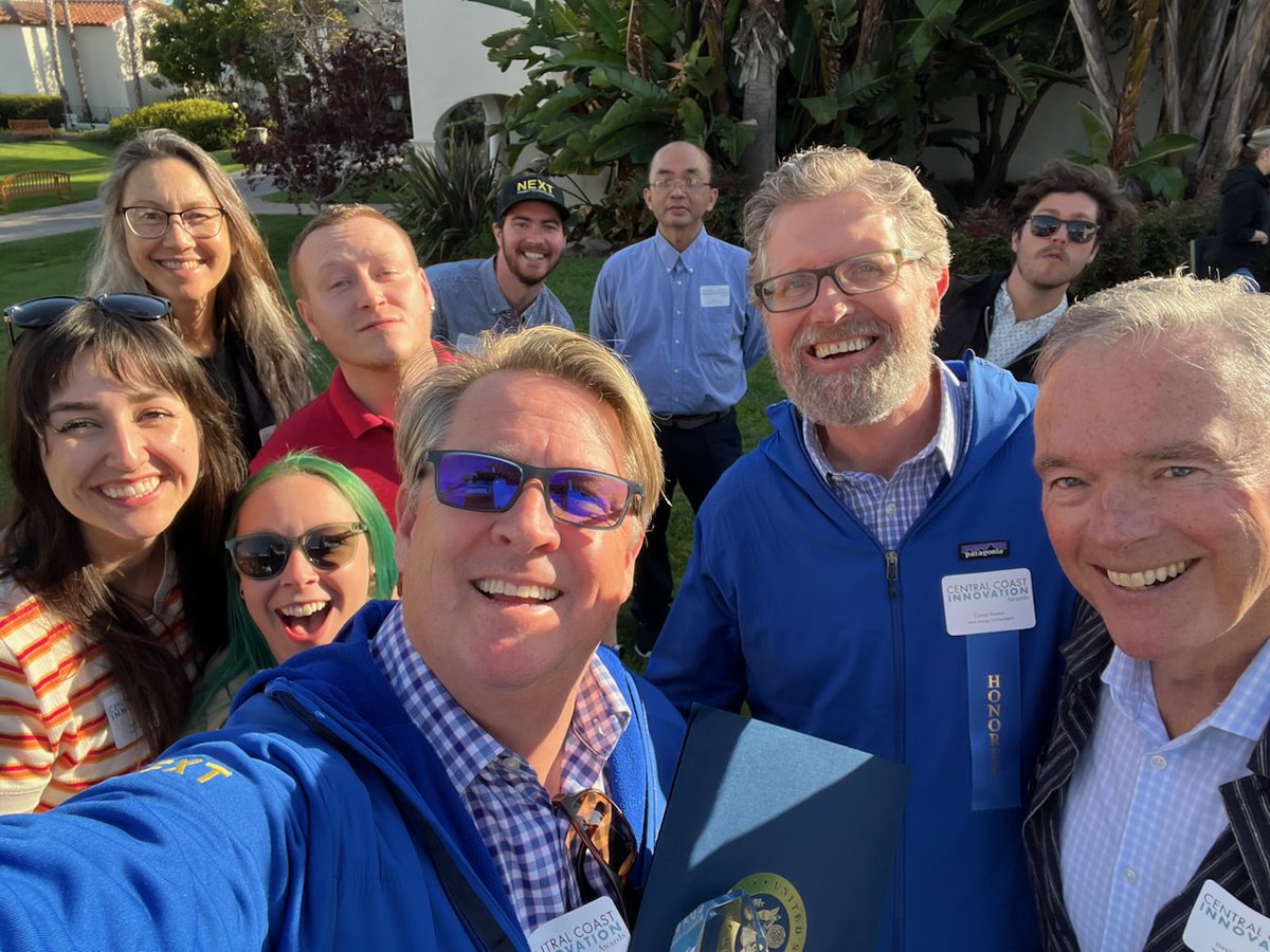 Last night, NEXT accepted the Corporate Innovator award from @pacbiztimes, recognizing our groundbreaking sustainable technology and the recent installment project with <a href="/patagonia/">Patagonia</a>. We had a great time with our team and community celebrating #innovation and #sustainability!