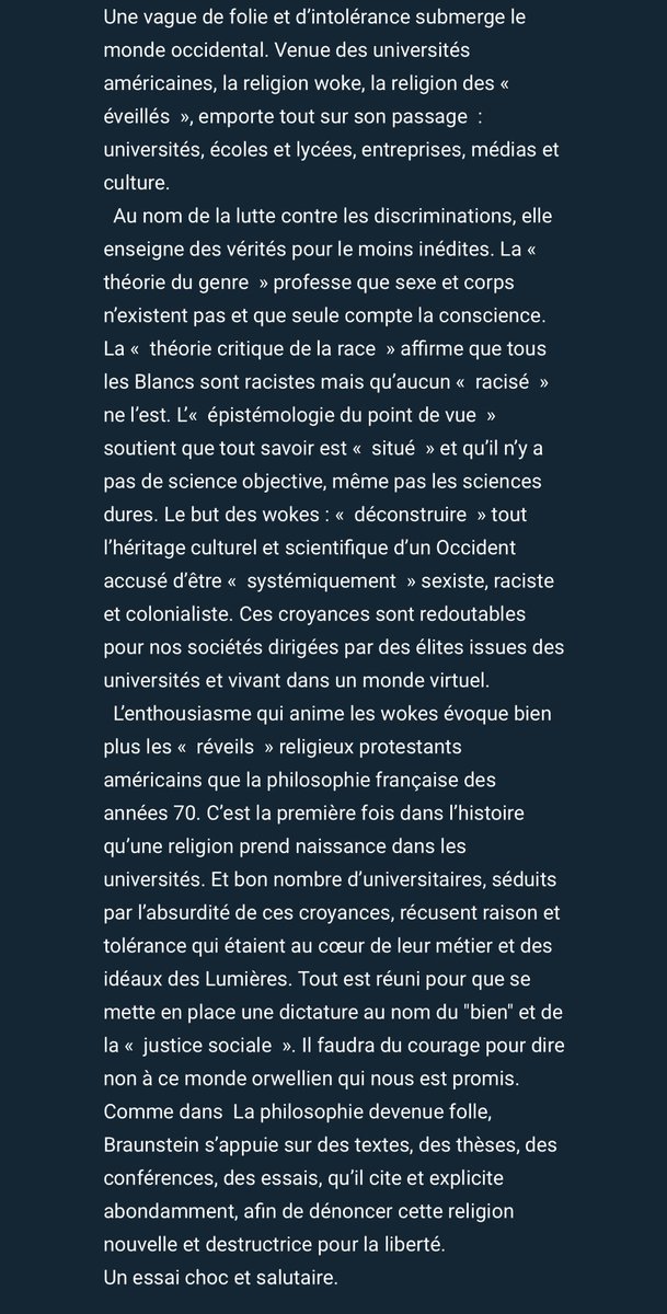 #VendrediLecture Pour mieux comprendre ce que recouvrent ces notions parfois peu connues du grand public... Ou pour se faire peur face à l'envahissement progressif de notre société par ces théories, très répandues dans le monde anglo-saxon ?
clubdesvigilants.com/le-club-vous-r…
