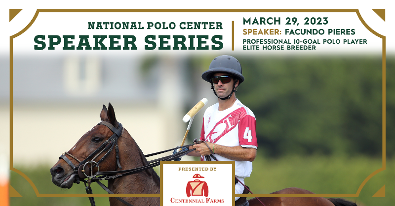 natpolocenter's tweet photo. Don’t miss your chance to hear from the legendary @facundopieres at the National Polo Center's Speaker Series event. Join us tomorrow at 5:30PM ET to hear from this world-class athlete!