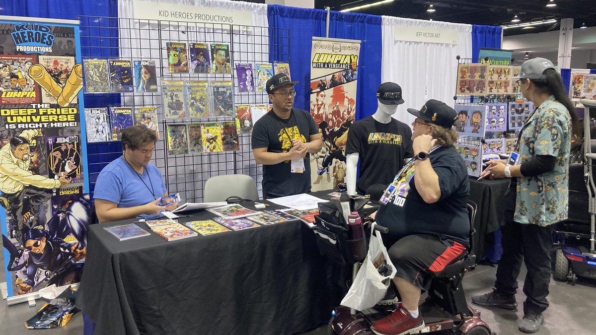 kidheroes's tweet photo. DAY 1 @WonderCon !
Visit us inside the exhibit hall at the small press area BOOTH SP-70 between 300 and 400
#wondercon2023 #WonderCon #wonderconexclusives
#indiecomics https://t.co/YbEqeFVrnl