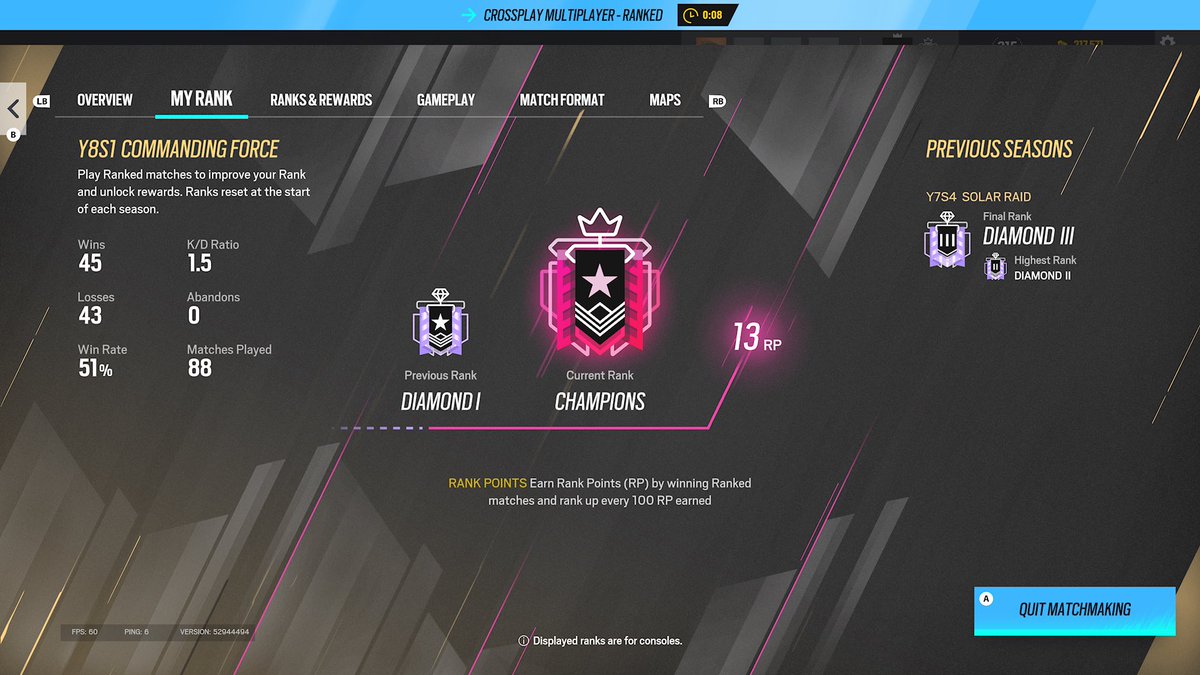 Bosh_R6's tweet photo. I have finished the ranked battle pass https://t.co/n5955CitP5