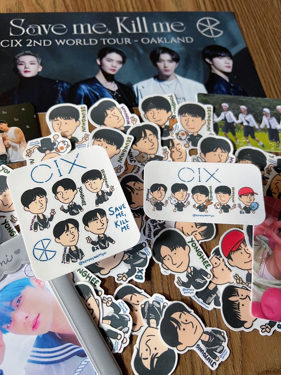 kpoppykaitlyn's tweet photo. hey bay area FIX, i’ll have some freebie CIX fanart stickers to give out at the show on Sunday! 🌾 #CIXinoakland #savemekillmetour #CIXfanart https://t.co/45RpuhmtZD