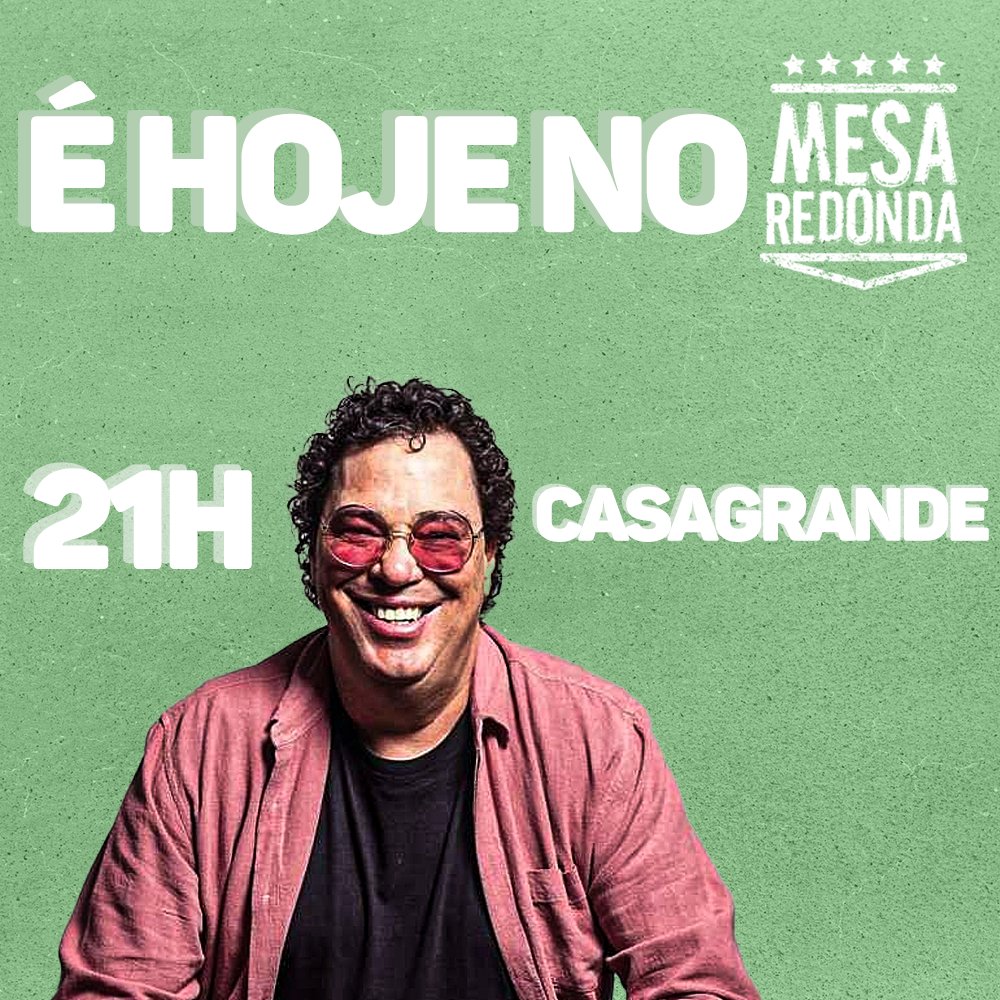 🚨 CASÃO NO #MesaRedonda! 

O ex-jogador e ídolo do Corinthians prometeu esquentar o debate hoje, hein...⚽️🔥

 A partir das 21h, na <a href="/tvgazetaoficial/">TV Gazeta</a>. NÃO PERCA! 🚀 <a href="/wcasagrandejr/">Walter Casagrande Jr</a>