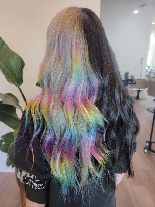 Holographic hair 🌈💕  Hair credit to Taylor Mills  #hair #sammiebeare #rainbow #holographichair #babe<a href="/tag/love"class="tags"><span>#love</span></a><a href="/tag/hair"class="tags"><span>#hair</span></a><a href="/tag/foryou"class="tags"><span>#foryou</span></a><a href="/tag/babe"class="tags"><span>#babe</span></a><a href="/tag/rainbow"class="tags"><span>#rainbow</span></a><a href="/tag/pastel"class="tags"><span>#pastel</span></a><a href="/tag/aesthetic"class="tags"><span>#aesthetic</span></a>
