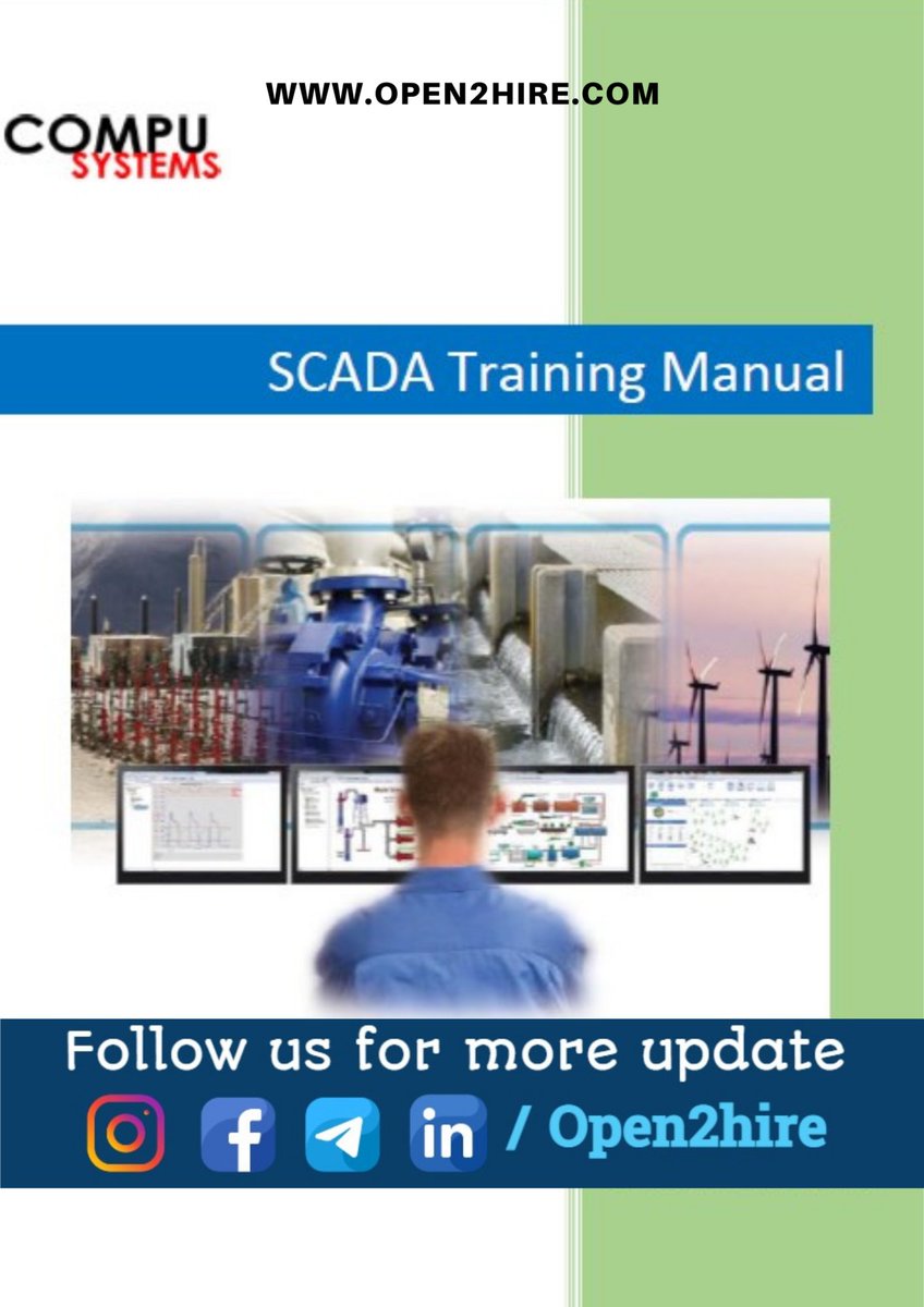 Open2Hire's tweet image. SCADA Training Manual Download PDF: lnkd.in/ggckcAJE

 #HVAC #careertips #engineeringnotes #open2hire #mechanical #engineeringbooks #engineering #automobile #mechatronics #electronics #instrumentation