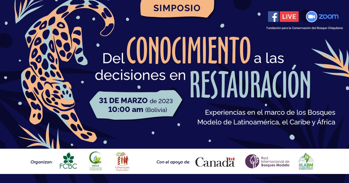 No te pierdas el Simposio Del conocimiento a las decisiones en restauración: Experiencias en el marco de los Bosques Modelo de Latinoamérica y el Caribe y los bosques secos del África.
Regístrate aquí: bit.ly/3JCPSJo