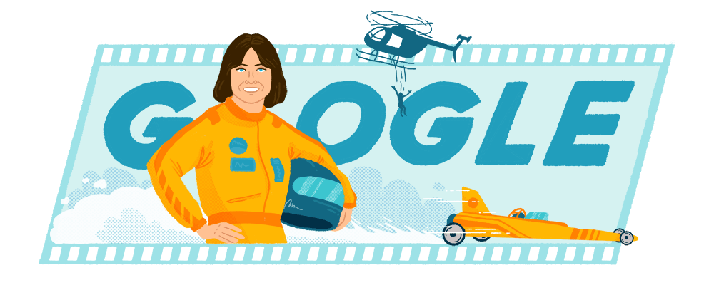 HLAA's tweet photo. Today's Doodle from @Google (an #HLAA #HearForLife partner) celebrates the 77th birthday of Kitty O'Neil, a #deaf American #stuntwoman &amp; record-breaking racer known as ''the fastest woman in the world." 
https://t.co/ccCquFkdpE

@googleaccess 
#accessibility
#disabilityinclusion https://t.co/8Otj3AgDHx