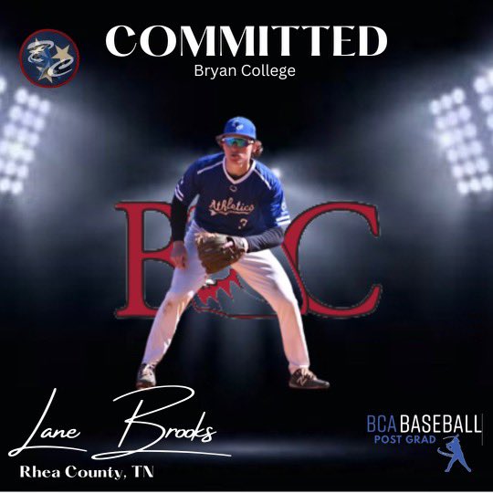 Bc_Athletics_'s tweet photo. ‼️COMMITTED‼️
🎉Congrats to @BCApostgrad INF Lane Brooks (Rhea Co,Tn)
on his commitment to Bryan College as a Student/Athlete at the next Level!!
We are very happy and proud for you Lane train 🚂 👊
#BCAPROUD🔥#nextstep 🏴☠️ https://t.co/5SegLxZcbC
