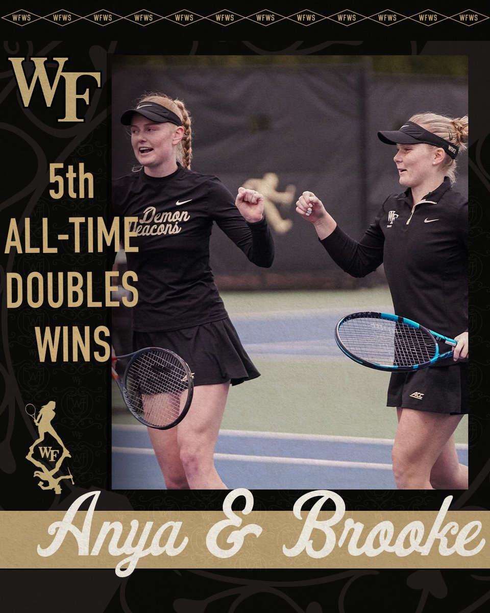 moving up the ladder. 🪜

(6-2) over Di Palma/Verma

<a href="/AnnaBrylin/">Anya Brylin</a> ✘ <a href="/bkillingsworthh/">Brooke Killingsworth</a> 

#GoDeacs 🎩🎾
