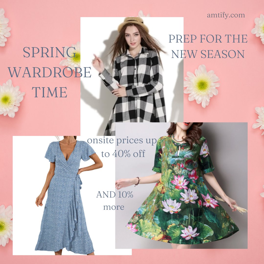 amtifyshopping's tweet image. Whatever the style is that you’re wanting, you won't be disappointed with amtify’s selection of pret-a-porter dresses.  (That means ready-to-wear, we looked it up...) #dresses #springdress #dress #womenswear #stylish