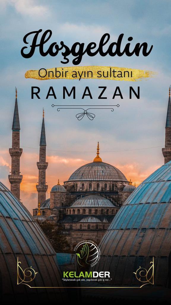 Kurak çöller gibi çoraklaşan gönüllerimize rahmet yağmurları indiren Ramazanı şerifimiz mübarek olsun