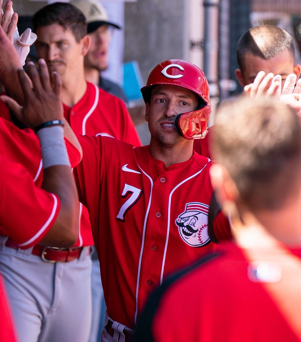 Reds's tweet photo. Spencer Steer is hitting .325 with a 1.013 OPS this spring❗️

#RedsST https://t.co/0d43TdErFL