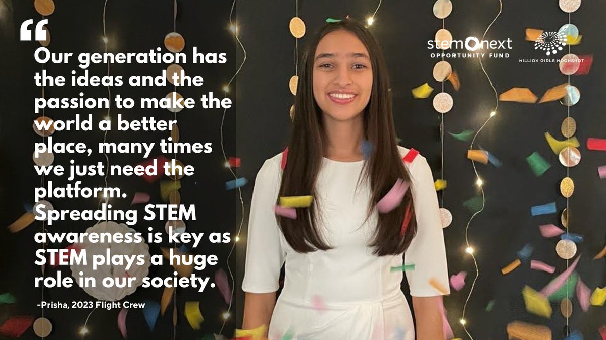 Imagine the breakthroughs and discoveries that could be made if we gave young people the opportunity to shape the future of STEM. Let's make sure their voices are heard! #FlightCrew @girlsmoonshot #YouthVoiceWeek