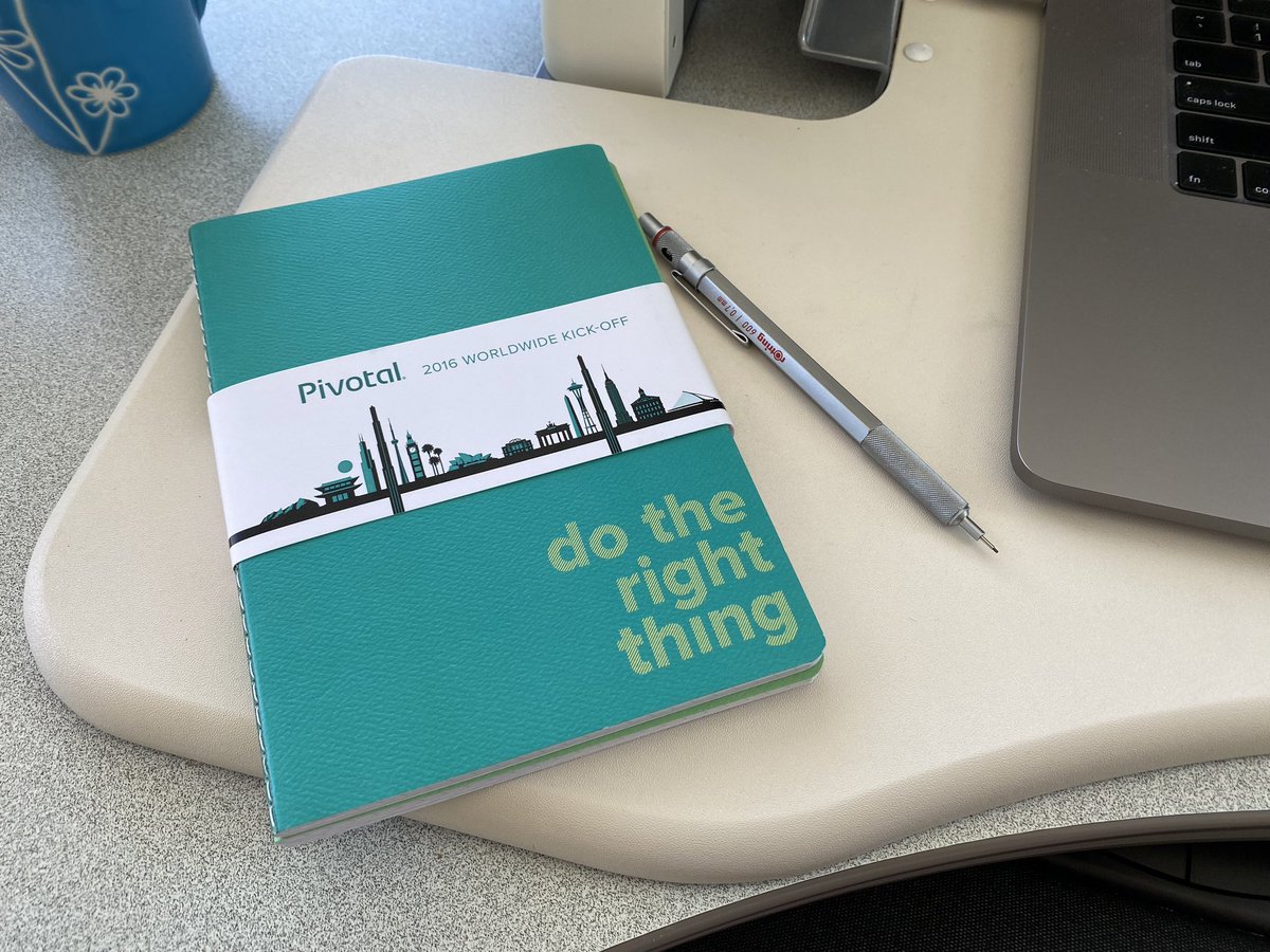 I am so hopelessly sentimental that I keep mementos like these around forever. Breaking the seal today! #pivotal @cloudfoundry @VMwareTanzu