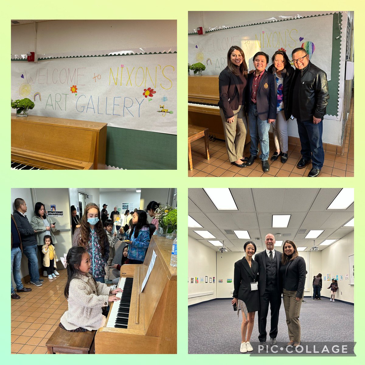 NixonAcademy's tweet photo. Last night we had a wonderful turn out for our “Nixon at the Gallery” PTA Reflections Art Program. We had piano players, singers, &amp; lots of children’s art work. Thank you to all of our students that participated &amp; a special thanks to Sandy Oh for being the PTA Reflections Leader. https://t.co/6pZ9HaerCe