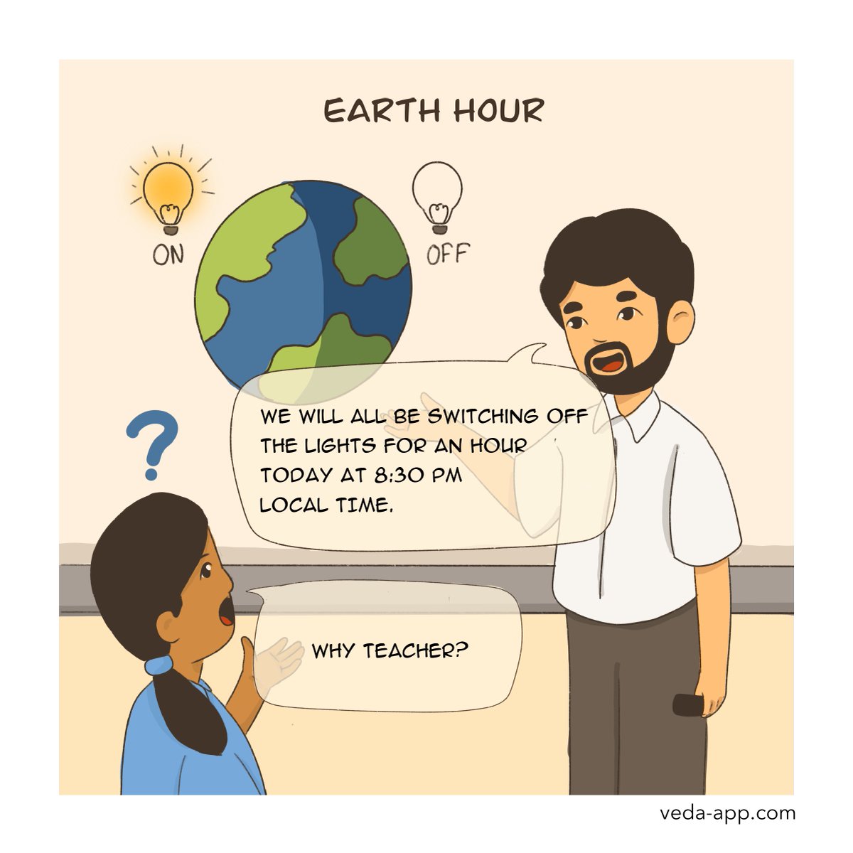 veda_app's tweet photo. Earth Hour is more than turning off the lights - it's about coming together as a global community to take action for the planet.

As an EdTech company committed to making a positive impact, we're excited to join the Earth Hour movement and invite you to do the same. #EarthHour https://t.co/DJmZJTqcG3